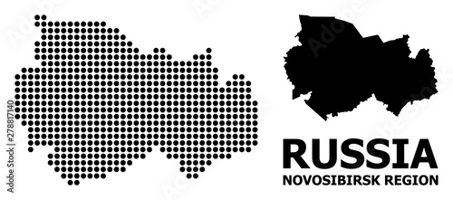 Pixelated Pattern Map of Novosibirsk Region