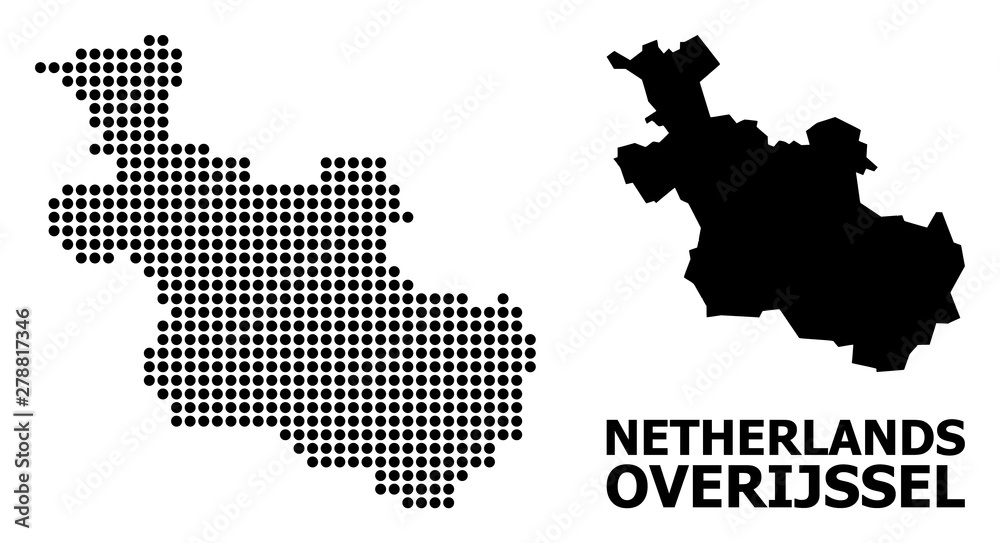 Dot Pattern Map of Overijssel Province