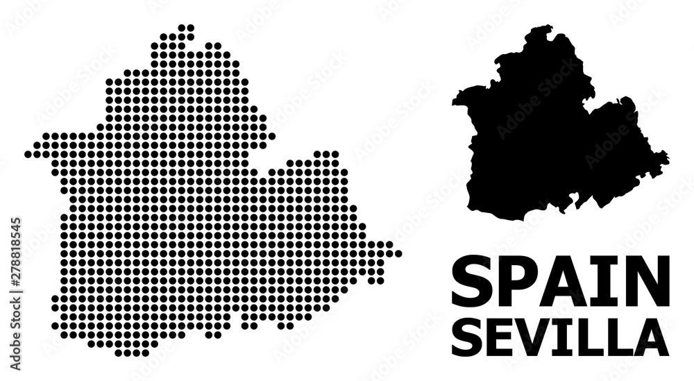 Pixelated Pattern Map of Sevilla Province