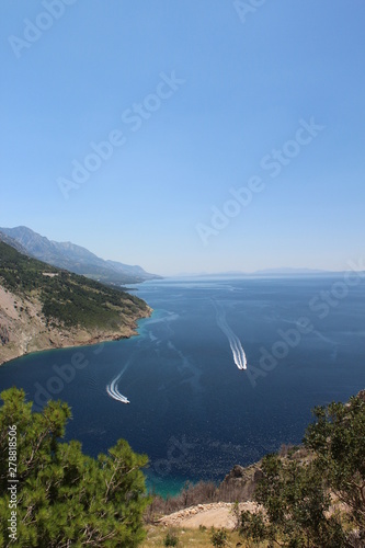 View of the bay Riviera Makarska Croatia photo