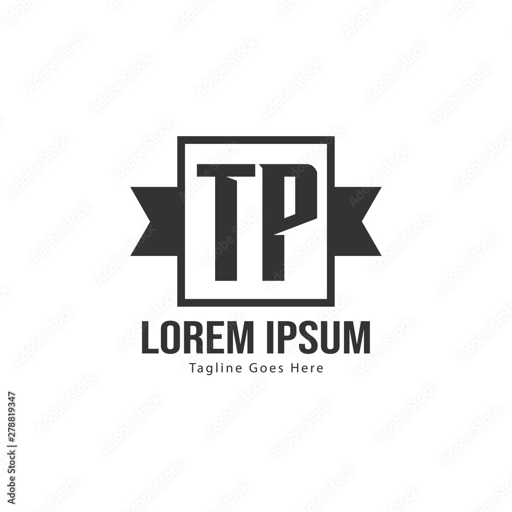 Initial TP logo template with modern frame. Minimalist TP letter logo vector illustration Initial TP logo template with modern frame. Minimalist TP letter logo vector illustration