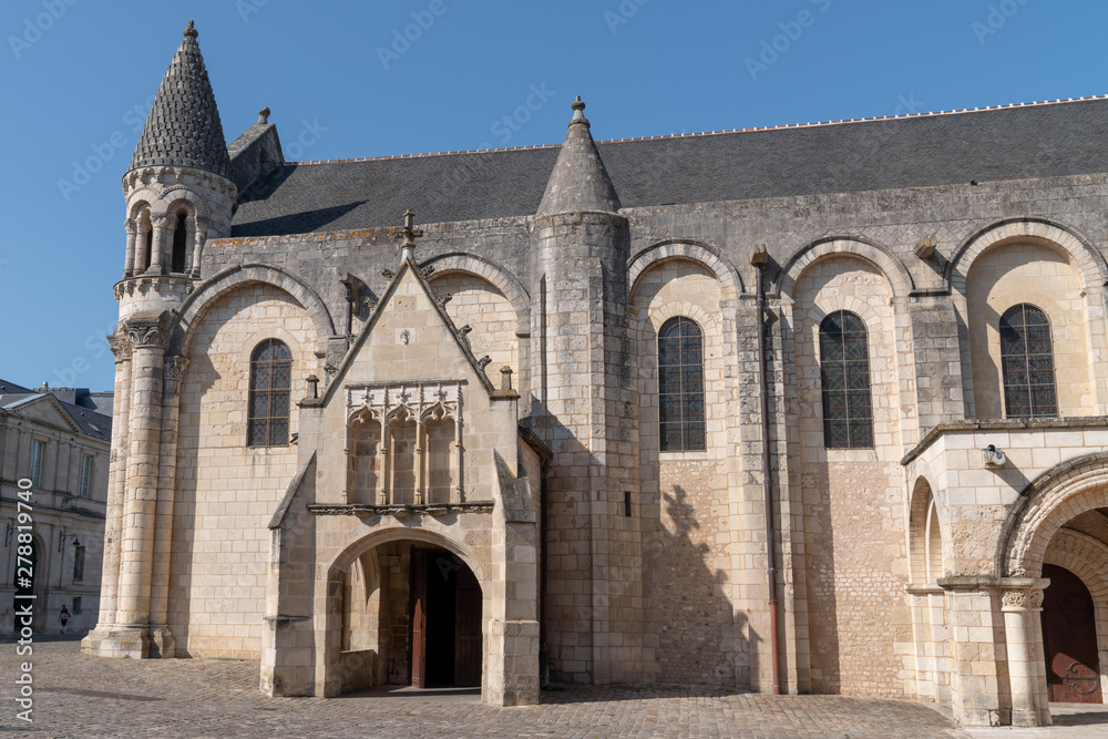 poitiers side church Notre Dame la Grande in Poitiers France