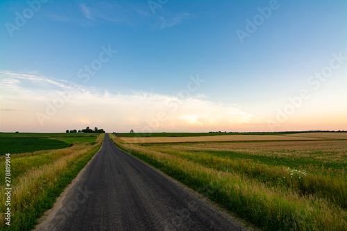 Fototapeta Naklejka Na Ścianę i Meble -  Open country road