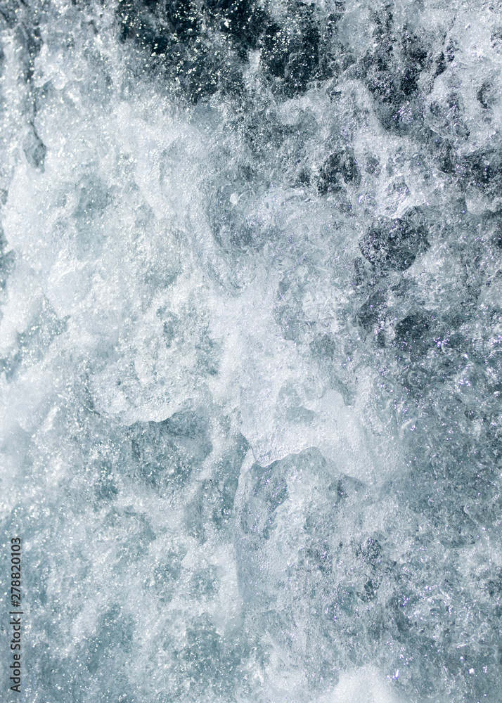 Simple blue end white water wave background Simple blue end white water wave background