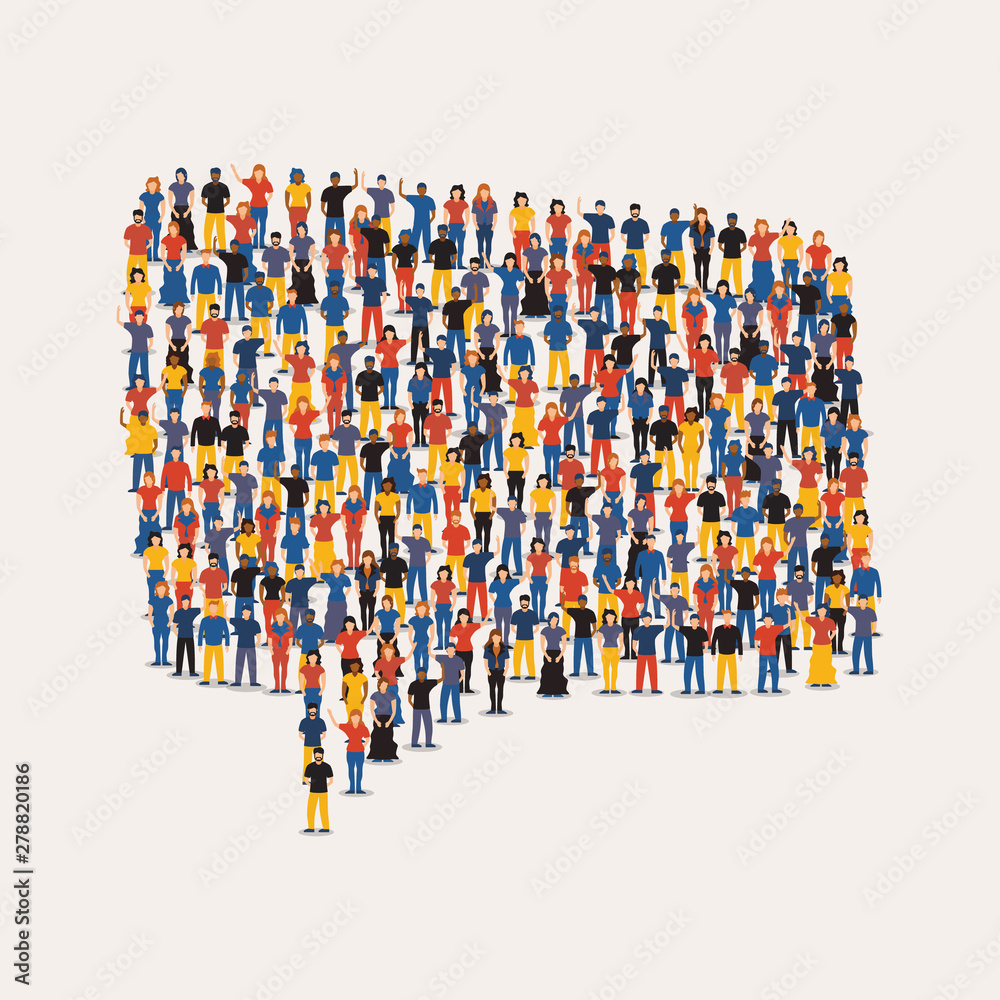 People group in social chat icon for communication People group in social chat icon for communication