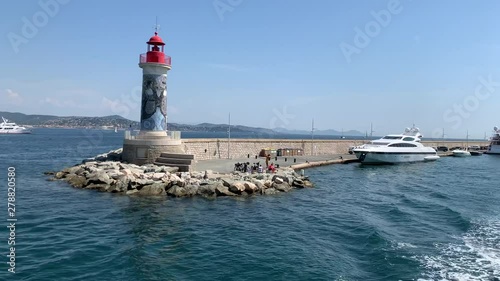 Yachts on the dock port saint tropez