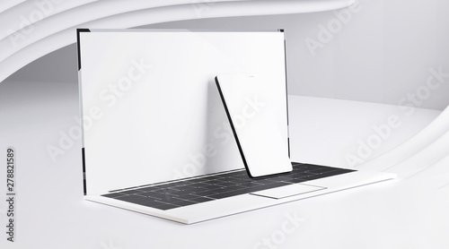 laptop computer and cell ph...