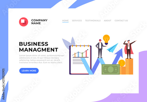 Two successful businessmen winners team characters. Successful business web banner concept. Vector flat cartoon graphic design banner poster illustration