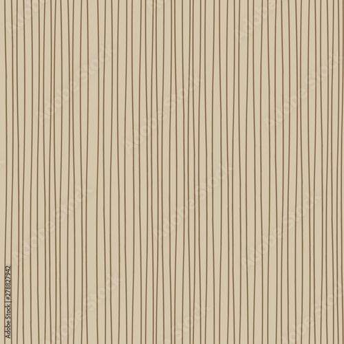 Natural, thin stripes seamless pattern in tan and brown, Great background for anything regarding natural products, minimalism, relaxation, Christmas simplicity and scandi hygge design. Vector.