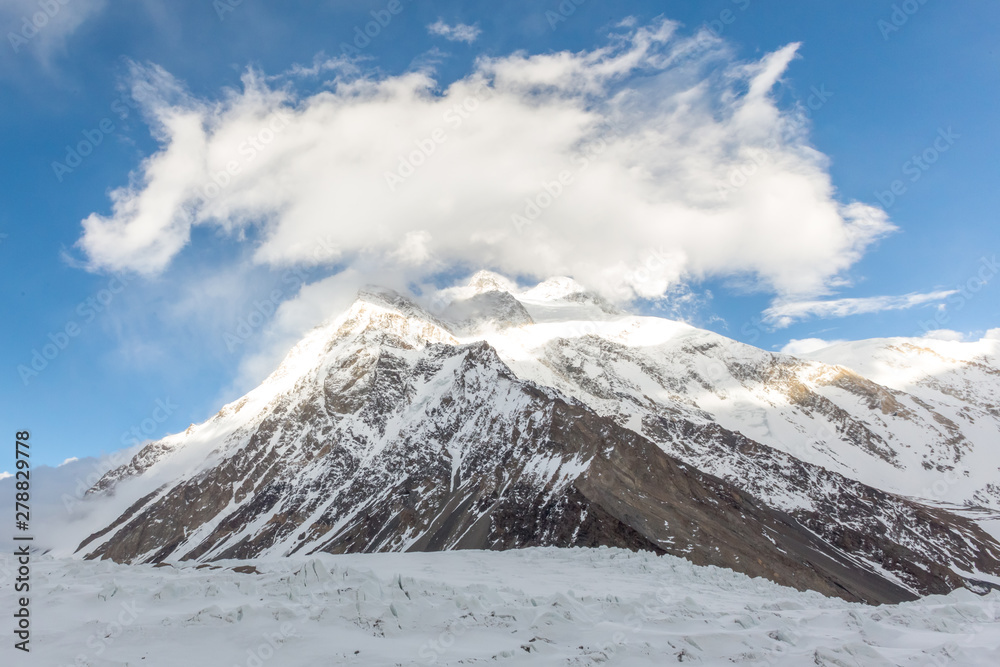 Fototapeta premium K2 mountain peak, second highest mountain in the world, K2 trek, Pakistan, Asia
