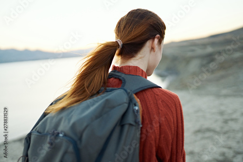 woman on the beach