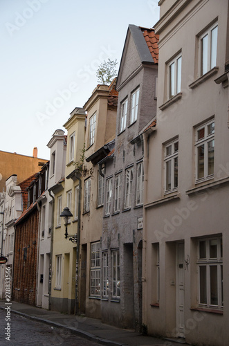 A row of new townhouses or condominiums, urban © Matthias