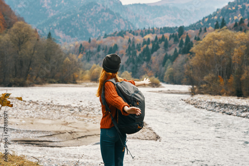 hiker in the mountains