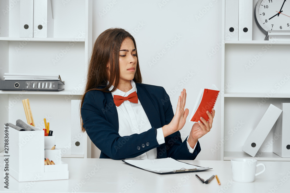 young woman in office young woman in office