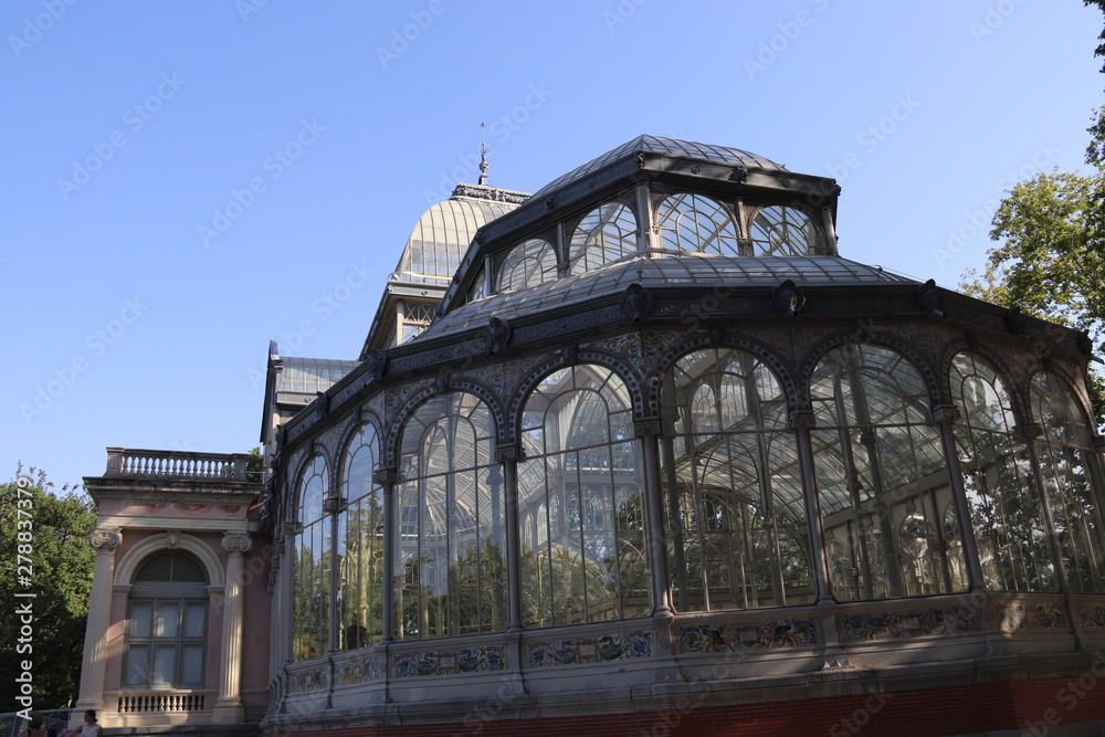 Palais de Cristal, parc du Retiro à Madrid, Espagne