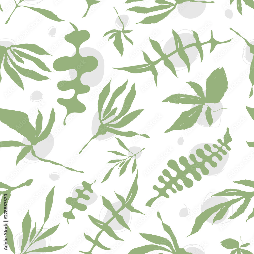 Floral foliage seamless pattern Floral foliage seamless pattern