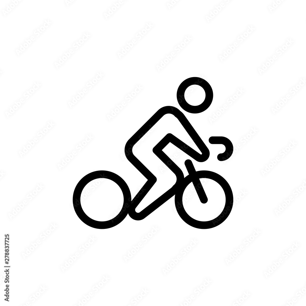 flat line bicycle icon symbol sign, logo template, vector, eps 10 flat line bicycle icon symbol sign, logo template, vector, eps 10