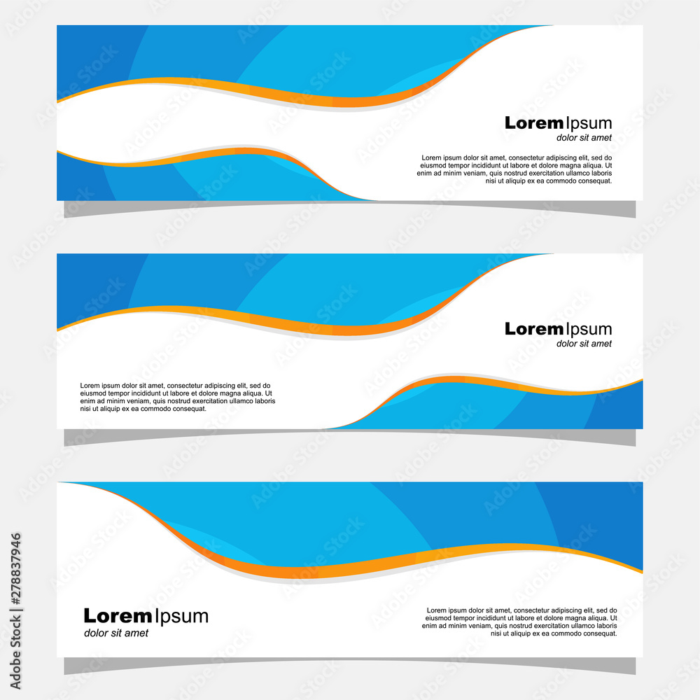 set of abstract banners set of abstract banners