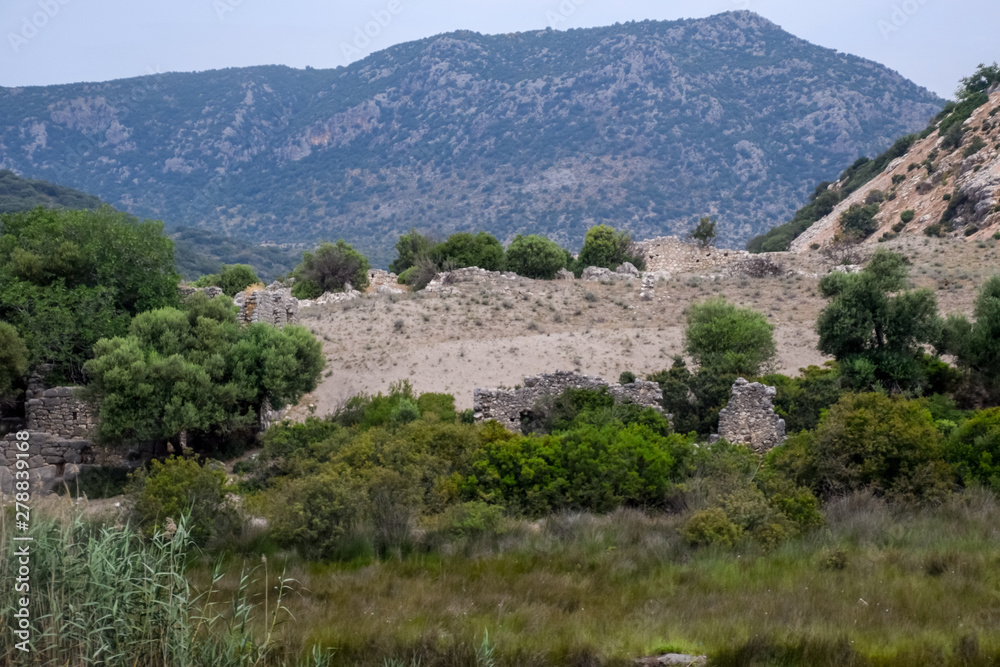 Ancient ruins of antique buildings Ancient ruins of antique buildings