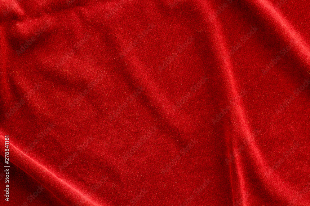 Red fabric texture background top view mock up Red fabric texture background top view mock up