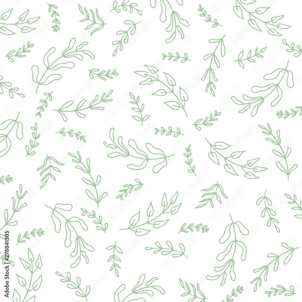 Fototapeta premium Summer spring floral seamless pattern, flat design for use as background, wrapping paper or wallpaper