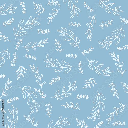 Summer spring floral seamless pattern, flat design for use as background, wrapping paper or wallpaper
