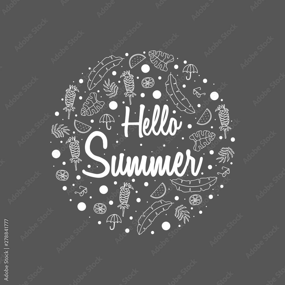 Summer spring floral seamless pattern, flat design for use as background, wrapping paper or wallpaper Summer spring floral seamless pattern, flat design for use as background, wrapping paper or wallpaper