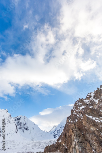 Fototapeta Naklejka Na Ścianę i Meble -  K2 mountain peak, second highest mountain in the world, K2 trek, Pakistan, Asia
