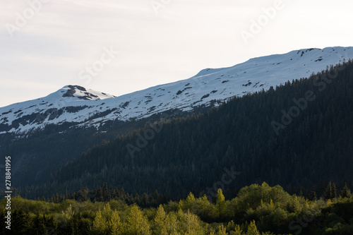 Gorgeous View of a Snow-Covered Mountain