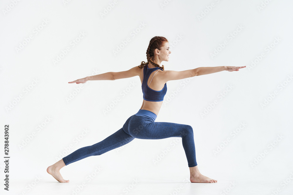 woman doing yoga