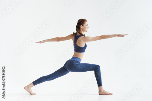 woman doing yoga