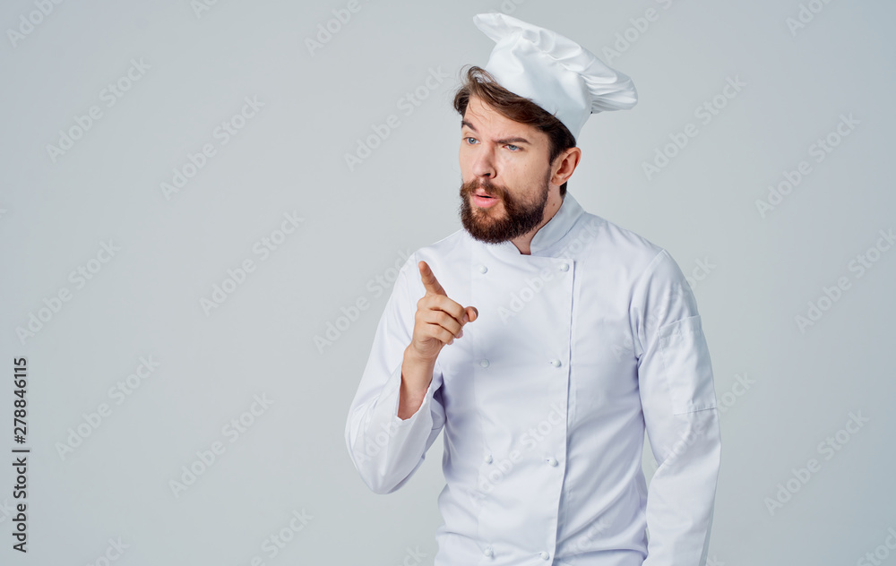 chef with knife and fork