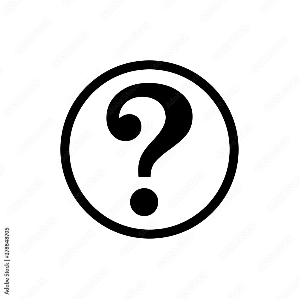 Question Mark icon vector symbol illustration Question Mark icon vector symbol illustration