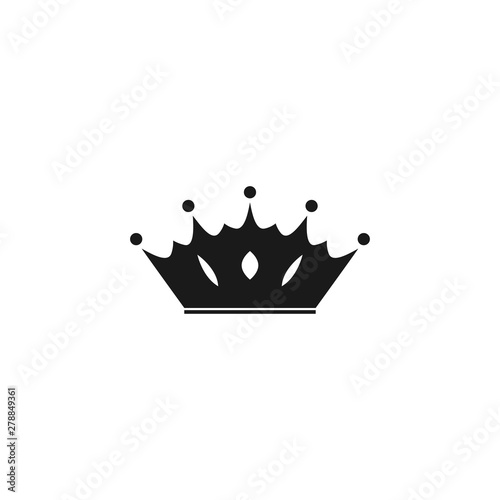 flat crown icon vector design 
