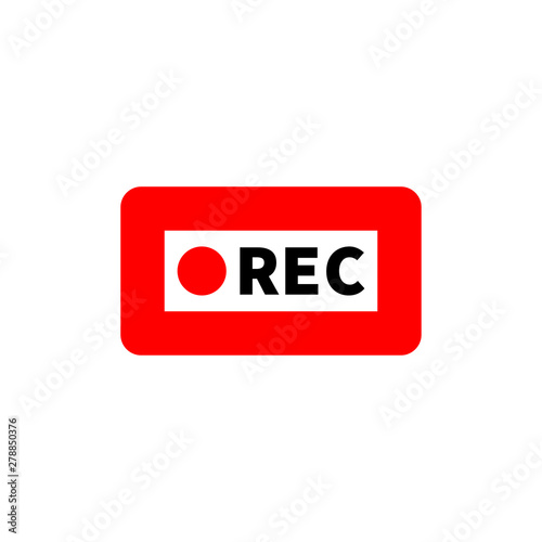 Recording camera icon vector illustration