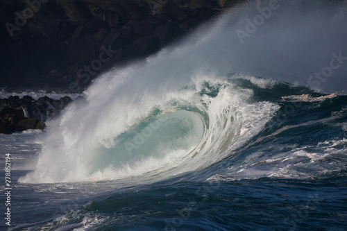 Giant Waimea Bay Shorebreak Wave