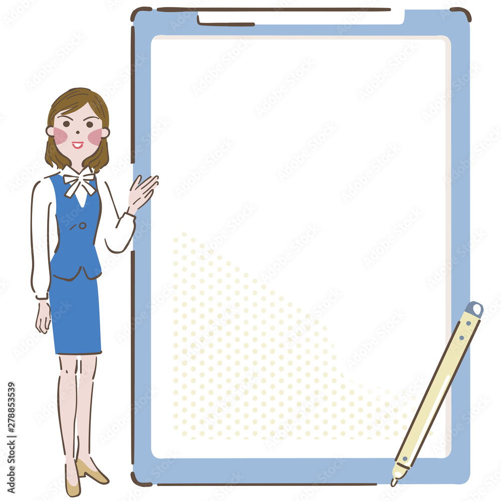 お知らせ 筆談 タブレット端末と女性 イラスト Stock Vector Adobe Stock お知らせ 筆談 タブレット端末と女性 イラスト Stock Vector Adobe Stock