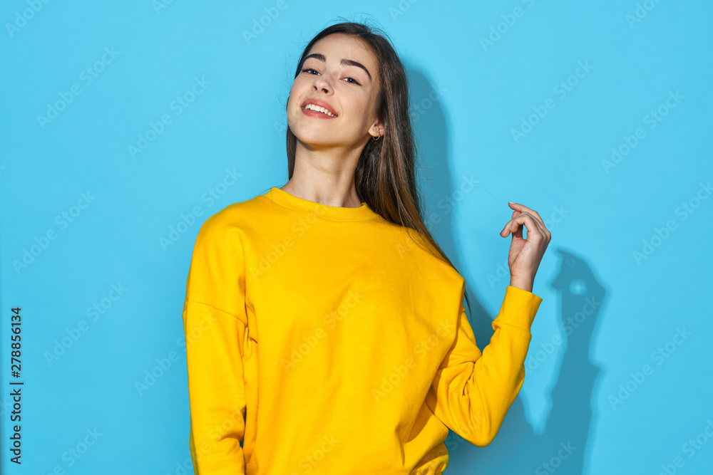 young woman with brush young woman with brush