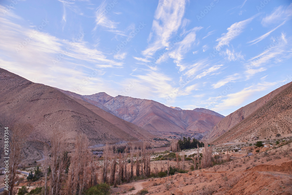Rural and natural landscapes of the Elqui Valley, Chile