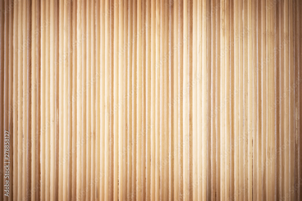 Fototapeta premium Wood brown closeup texture or background and shadow