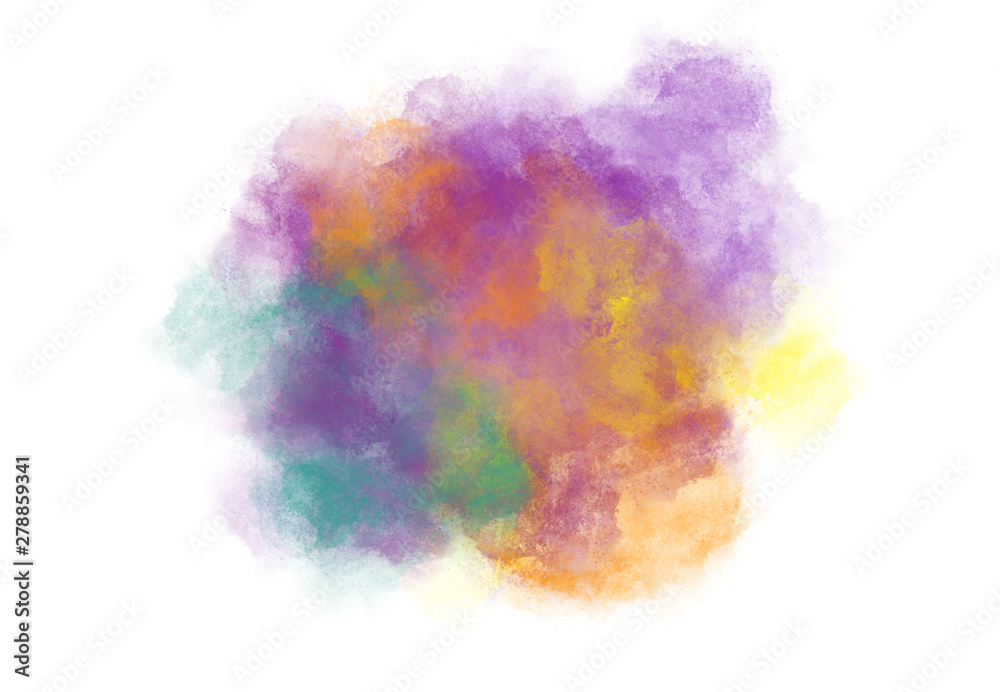 Abstract watercolor digital art painting soft focus for texture background