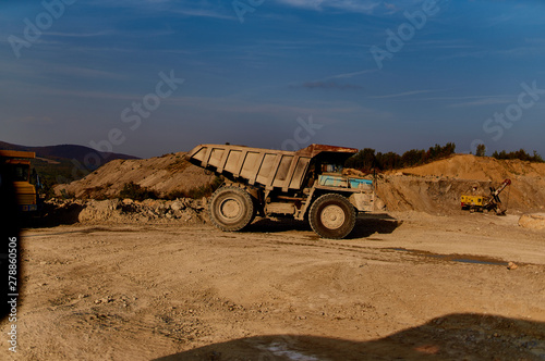 old car in desert