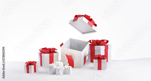 christmas presents pile of ...
