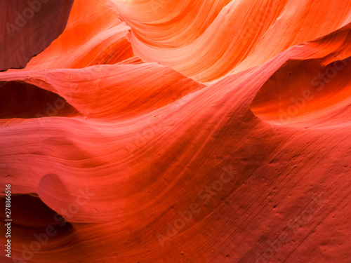 shot of a red lower antelope canyon wall