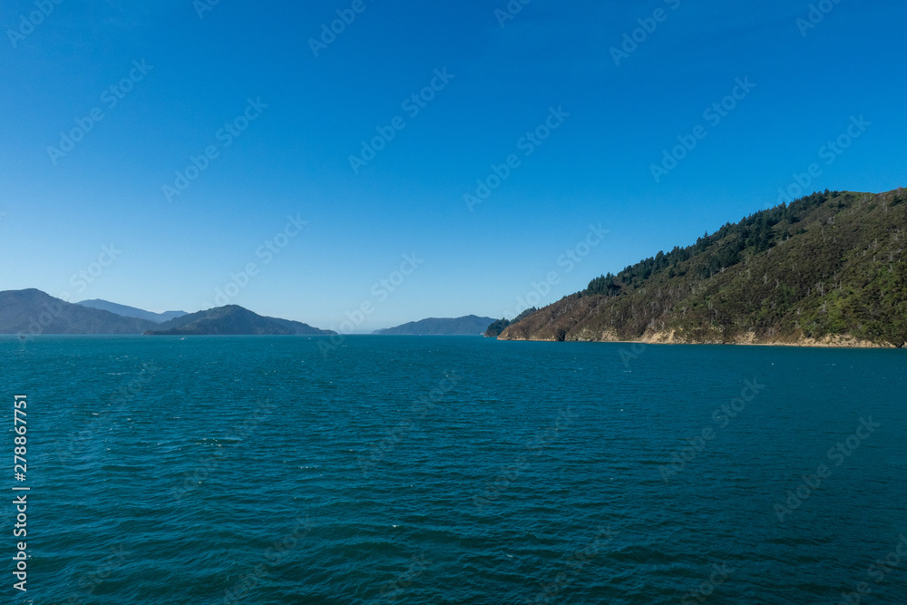 Stunning Marlborough Sounds landscape scenery in New Zealand Stunning Marlborough Sounds landscape scenery in New Zealand