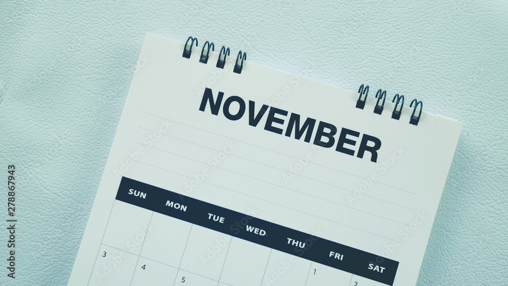 Obraz premium calendar page in pastel tone.