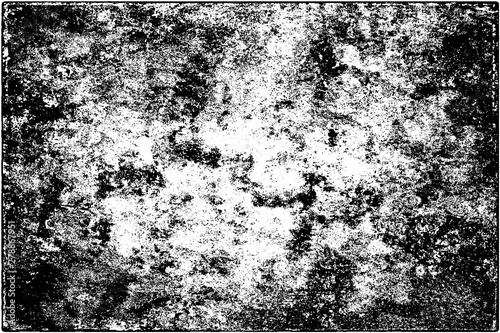 Grunge background black and white. Vector texture of scratches, chips, cracks. Monochrome gloomy pattern of the old surface.