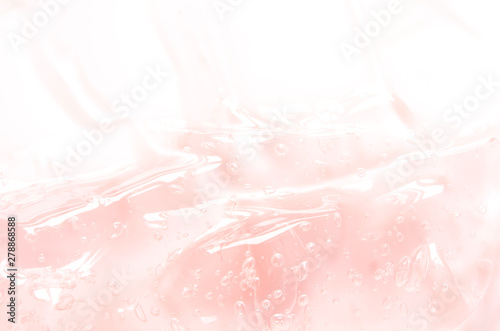 Cosmetic cream gel texture isolated on white background. Skin care concept. - Image