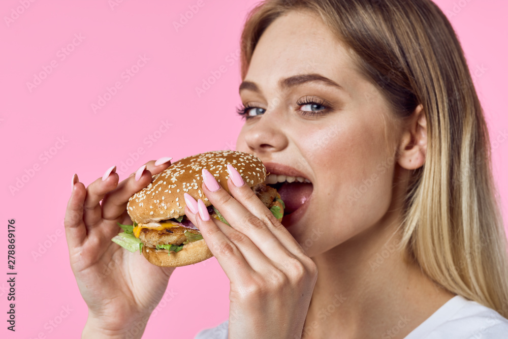 woman eating cake