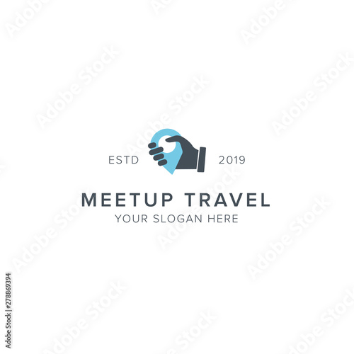 meetup travel logo design